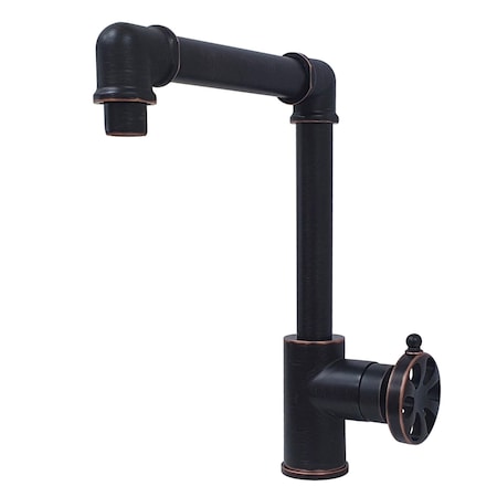 Kingston Brass KS144RXNB Single-Handle Bathroom Faucet with Push Pop-Up, Naples Bronze KS144RXNB